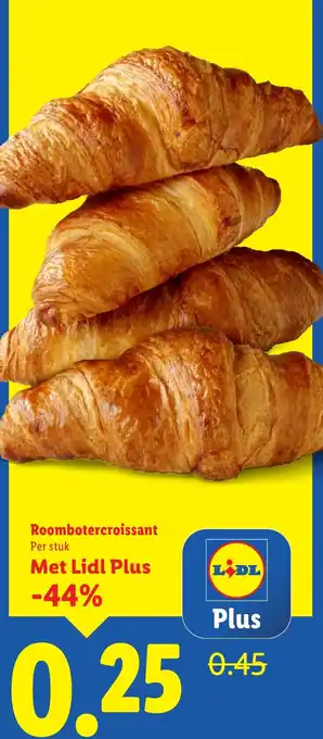 Lidl Roombotercroissant aanbieding