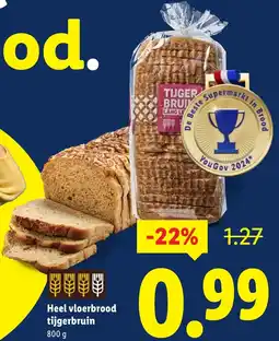 Lidl Heel vloerbrood tijgerbruin aanbieding