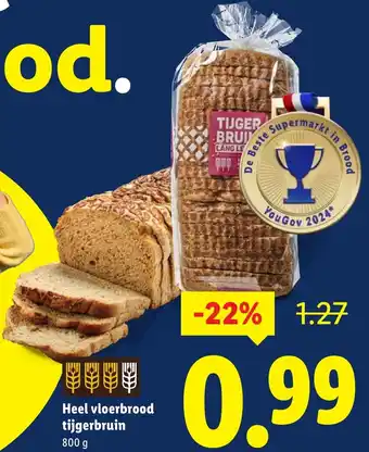 Lidl Heel vloerbrood tijgerbruin aanbieding