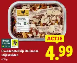 Lidl Ovenschotel kip Italiaanse stijl kruiden aanbieding