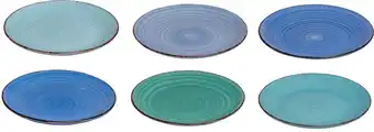 Bol.com Cookinglife Ontbijtborden Ocean Blue ø 19 cm - 6 stuks aanbieding