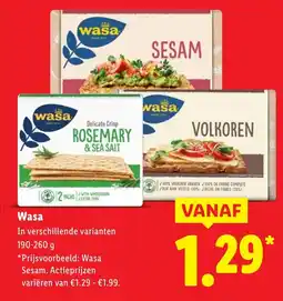 Lidl Wasa aanbieding