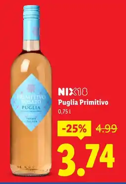 Lidl Puglia Primitivo aanbieding