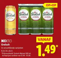 Lidl Grolsch aanbieding