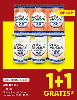 Lidl Grolsch 0.0 aanbieding