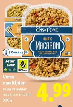 Lidl Verse maaltijden aanbieding
