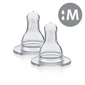 Babypark Medela Speen Medium Flow 2 Stuks aanbieding