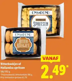 Lidl Bitterkoekjes of Hollandse spritsen aanbieding