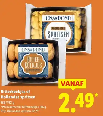 Lidl Bitterkoekjes of Hollandse spritsen aanbieding