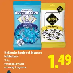 Lidl Hollandse hopjes of Zeeuwse babbelaars aanbieding