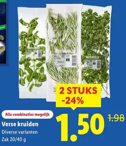 Lidl Verse kruiden aanbieding