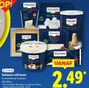 Lidl Italiaanse stijl kazen aanbieding