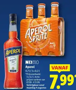 Lidl Aperol aanbieding