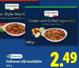 Lidl Italiaanse stijl maaltijden aanbieding