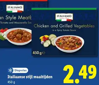 Lidl Italiaanse stijl maaltijden aanbieding