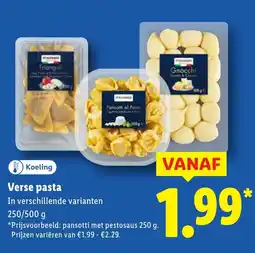 Lidl Verse pasta aanbieding