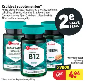 Kruidvat Kruidvat supplementen aanbieding