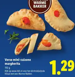 Lidl Verse mini calzone margherita aanbieding