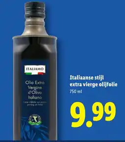 Lidl Italiaanse stijl extra vierge olijfolie aanbieding