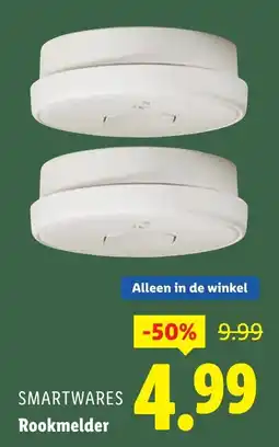 Lidl Smartwares Rookmelder aanbieding