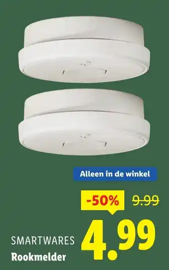 Lidl Smartwares Rookmelder aanbieding