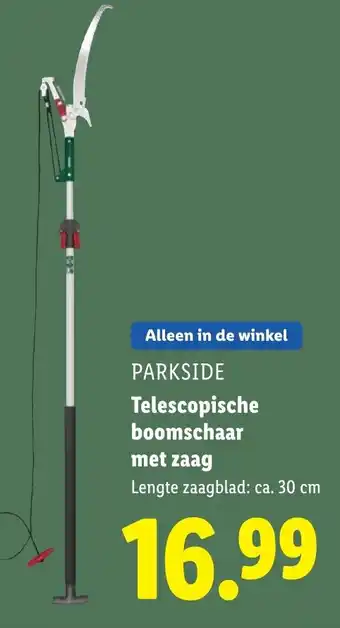 Lidl Telescopische boomschaar met zaag aanbieding