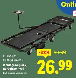 Lidl Montage rolplank/ werkplaatsstoel aanbieding