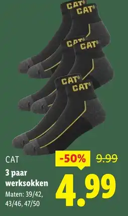 Lidl CAT 3 paar werksokken aanbieding