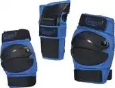 Bol.com Champz Kinder Skate Bescherming Set - Complete Valbescherming - Blauw - Large (39-42 EU) aanbieding