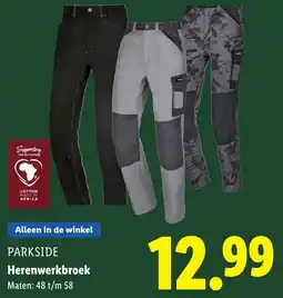 Lidl Herenwerkbroek aanbieding