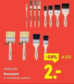 Lidl PARKSIDE Kwastenset aanbieding