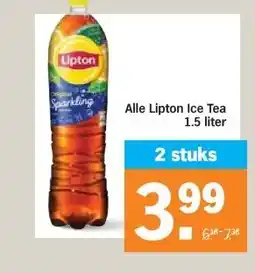 Albert Heijn Alle Lipton Ice Tea 1.5 liter aanbieding