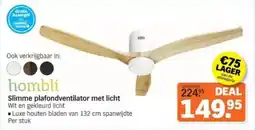 Albert Heijn Slimme plafondventilator met licht aanbieding