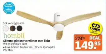 Albert Heijn Slimme plafondventilator met licht aanbieding