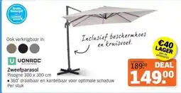 Albert Heijn Zweefparasol aanbieding
