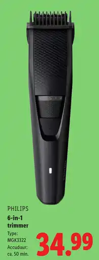 Lidl PHILIPS 6 in 1 trimmer aanbieding