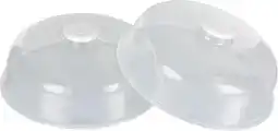 Amazon Kigima Magnetron deksel met handvat en ontluchting kap Dm 24,5 cm (2 stuks) Doorzichtig aanbieding