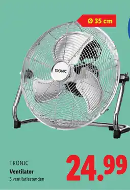 Lidl Tronic Ventilator aanbieding