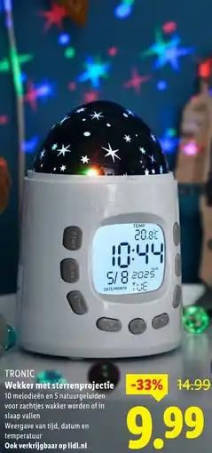 Lidl TRONIC Wekker met sterrenprojectie aanbieding