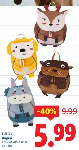 Lidl LUPILU Rugzak aanbieding