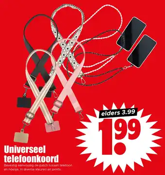 Dirk Universeel telefoonkoord aanbieding