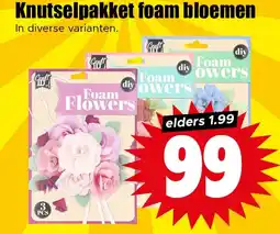 Dirk Knutselpakket foam bloemen aanbieding