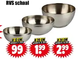 Dirk RVS schaal aanbieding