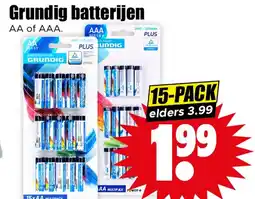 Dirk Grundig batterijen aanbieding