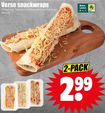 Dirk Verse snackwraps aanbieding