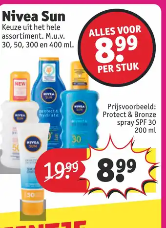 Kruidvat Nivea Sun 200 ml aanbieding