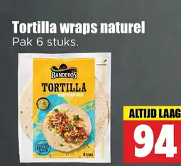 Dirk Tortilla wraps naturel aanbieding