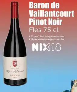 Dirk Baron de Vaillantcourt Pinot Noir aanbieding