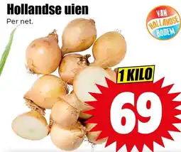 Dirk Hollandse uien aanbieding