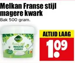 Dirk Melkan Franse stijl magere kwark aanbieding